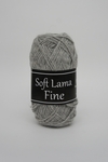 Svarta Fåret Soft Lama Fine garn 50g - Ljusgrå (903)