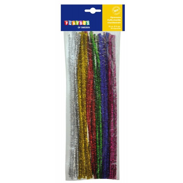 Piprensare glitter - 50st