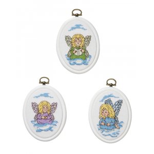 Broderikit Flexitavlor - Änglar 3-pack Broderikit Flexitavlor - Änglar 3-pack