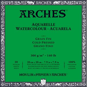 Akvarellblock Kallpressad Arches 300g Akvarellblock Kallpressad Arches 300g