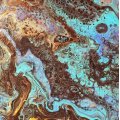 Kundbild Pouring medium Liquitex 237 ml: Acrylic pouring på kakel