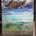 Kundbild Pouring medium Liquitex 946 ml: Jord, himmel och hav blev det av...