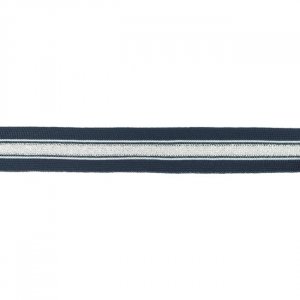 Band - Lurex, silvrig, randig Band - Lurex, silvrig, randig