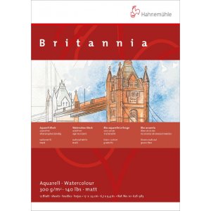 Akvarellblock Hahnemühle Britannia 300g Grov Akvarellblock Hahnemühle Britannia 300g Grov