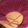 Kundbild Viking garn Hobbygarn 50g - Cerise (965): Min blivande tröja stickad med...