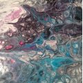 Kundbild Pouring medium Liquitex 946 ml: Kul medium att arbeta med.
