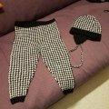 Kundbild Viking garn Baby Ull 50g - Svart (303): Viking baby ull hundtandsmönstrade...