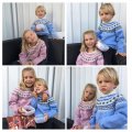 Kundbild Svarta Fåret Ulrika garn 50g - Oblekt (05): Barntröjor i Ulrikagarn