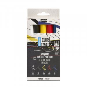 Läderfärg - Pebeo - Markörkit 5-pack Läderfärg - Pebeo - Markörkit 5-pack