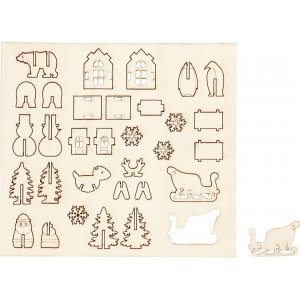 Sätt-ihop-själv träfigurer - jul Sätt-ihop-själv träfigurer - jul