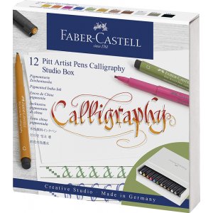 Kalligrafipennset - Faber-Castell - 12 pennor Kalligrafipennset - Faber-Castell - 12 pennor