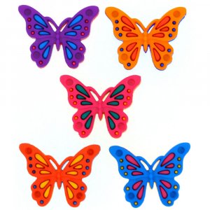 Multifärgade knappar 25x20 mm - Flygande Fancy Multifärgade knappar 25x20 mm - Flygande Fancy