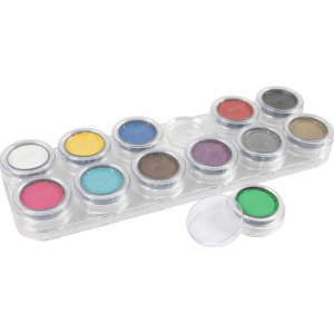 Grimas ansiktsfärg - sminkpalett - mixade färger - 5 ml Grimas ansiktsfärg - sminkpalett - mixade färger - 5 ml