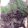 Kundbild Pouring medium Liquitex 946 ml: Akrylfärg, pouring paint.
