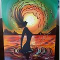 Kundbild Van Gogh Akrylfärg 40 ml - Titanium vit: Ett höst-dopp. Efter en Tutorial...