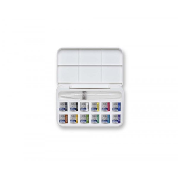 Akvarellfrg W&N Cotman Water Brush Pen set 12