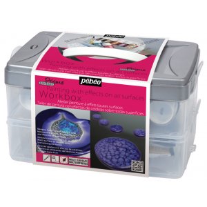 Dekorationsset - Pebeo - Fantasy Prisme 10x45ml + verktyg & medier Dekorationsset - Pebeo - Fantasy Prisme 10x45ml + verktyg & medier