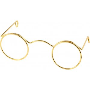Glasögon - guld - 60 mm - 10 st Glasögon - guld - 60 mm - 10 st