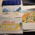Kundbild Akvarellfärg W&N Cotman - Blå ask 12 färger: Så roligt det blev att skapa...
