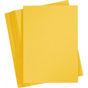 Färgad Kartong - solgul - A4 - 180 g - 100 ark Färgad Kartong - solgul - A4 - 180 g - 100 ark