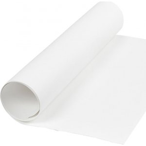 Läderpapper - vit - enfärgad - 1 m Läderpapper - vit - enfärgad - 1 m