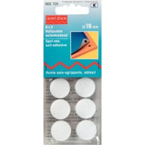 Häftprickar självhäftande vit 8x2 st Häftprickar självhäftande vit 8x2 st