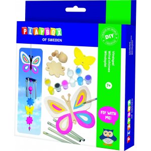Pysselset vindspel fjäril & blommor Pysselset vindspel fjäril & blommor