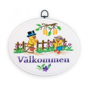 Broderikit Flexitavla - Välkommen påsk Broderikit Flexitavla - Välkommen påsk