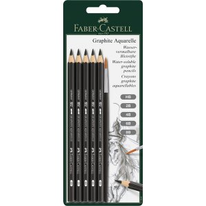 Akvarellpennset Faber-Castell - 5 Pennor + Pensel Akvarellpennset Faber-Castell - 5 Pennor + Pensel
