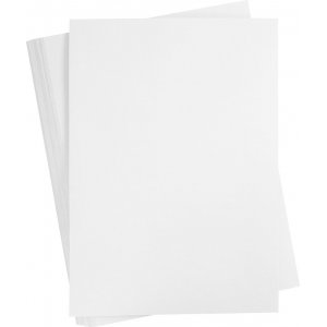 Färgad Kartong - vit - A2 - 180 g - 100 ark Färgad Kartong - vit - A2 - 180 g - 100 ark