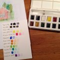 Kundbild Akvarellfärg W&N Cotman Water Brush Pen set 12: Mycket fin liten akvarellset. Lätt...