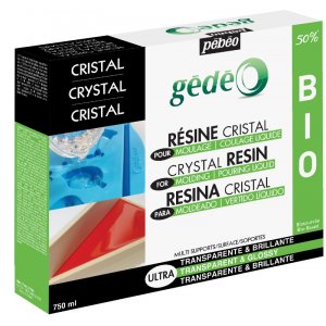 Resin - Pebeo Crystal - Klar bioorganiskt resinkit 750ml Resin - Pebeo Crystal - Klar bioorganiskt resinkit 750ml