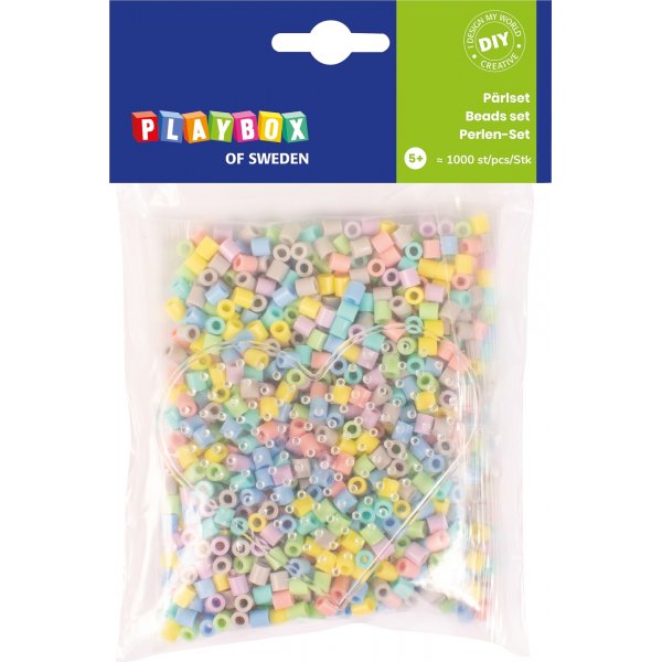Rrprlset med platta 1 000 st pastell