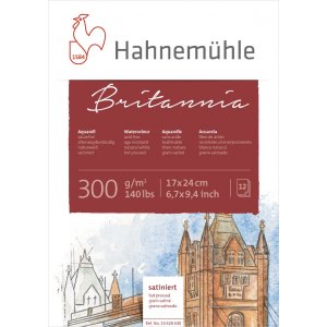 Akvarellblock Britannia 300g Hot Pressed Akvarellblock Britannia 300g Hot Pressed