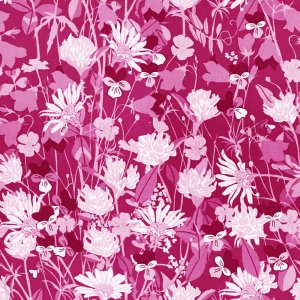 Mönstrad Trikå 150 cm - Midsommar Rosa Mönstrad Trikå 150 cm - Midsommar Rosa